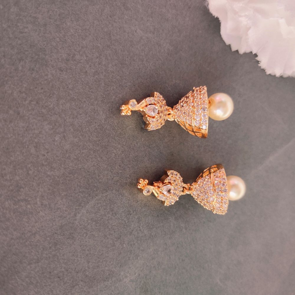 Zircon jhumkas deals online