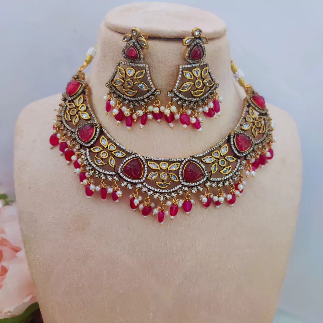 Antique Red Victorian Necklaces