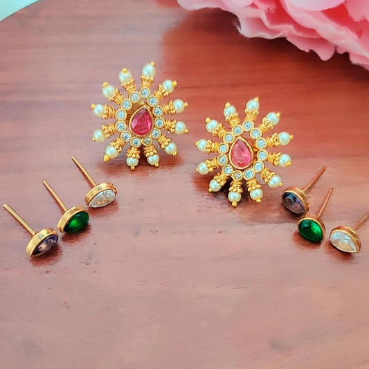 COLOR CHANGEABLE YADHIRA STUD EARRINGS