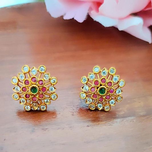 MULTICOLOR YUVIKA STUD EARRINGS