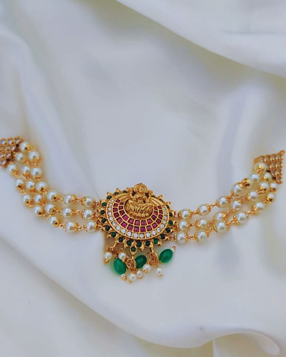 MULTICOLOR HANIYA PEARL JEWELLERY SET