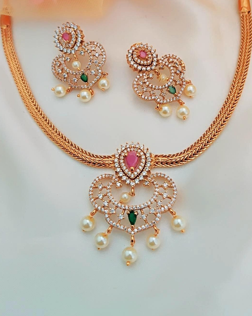 MULTICOLOR SAHITA ZIRCONIA JEWELLERY SET