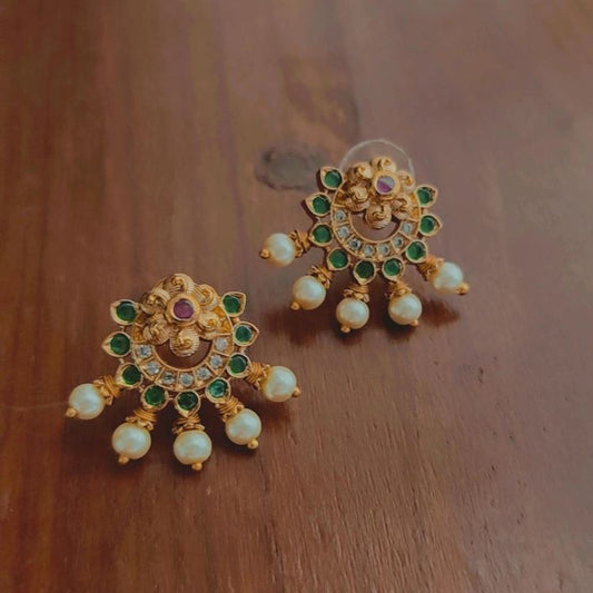 ANTHRA TEMPLE STUD EARRINGS