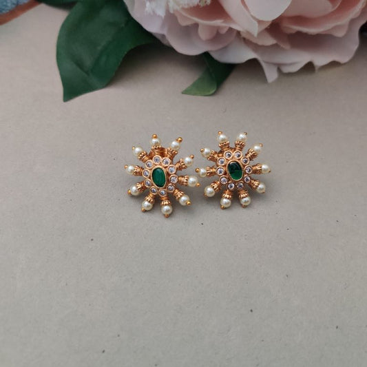 SITARA TEMPLE STUD EARRINGS