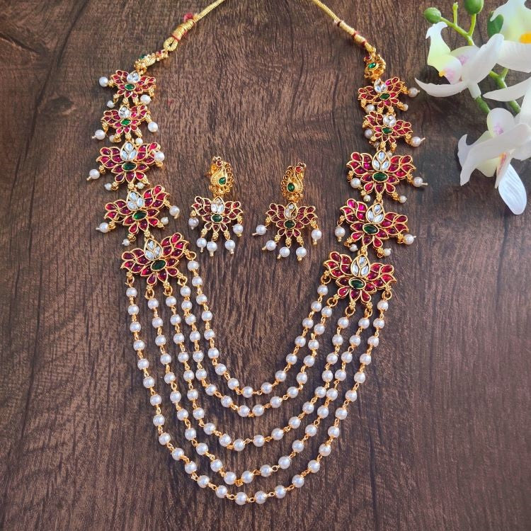 1 GM GOLD KANIKA NECKLACE SET