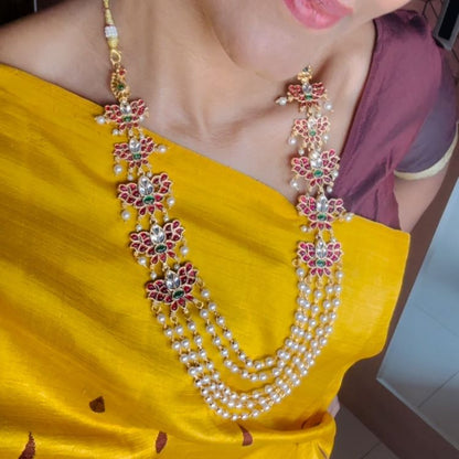 1 GM GOLD KANIKA NECKLACE SET