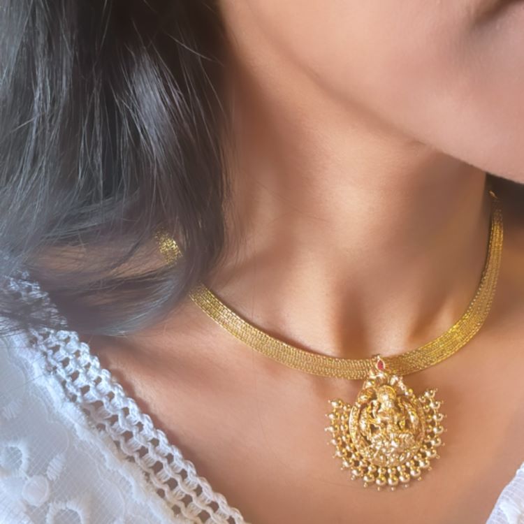 1 gram gold layer necklace