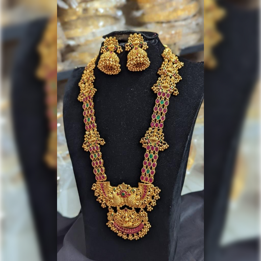 MULTICOLOR NIKILA TEMPLE JEWELLERY SET