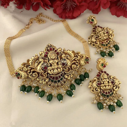 MULTICOLOR NIMITHA TEMPLE JEWELLERY SET