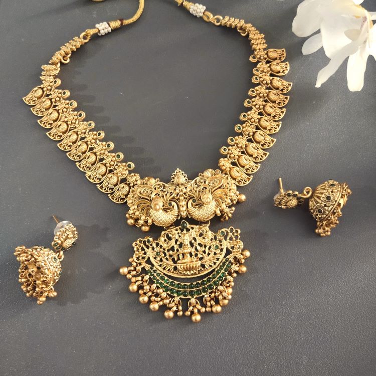 1 gram gold smiksha necklace