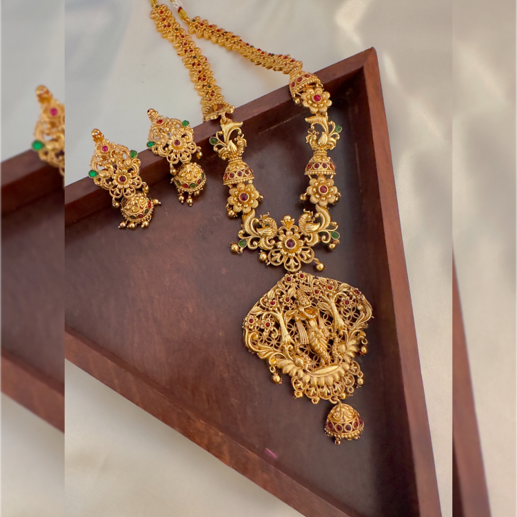 GOLDEN VARAHI TEMPLE JEWELLERY SET