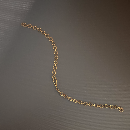 GOLD POLISH NECKLACE BACK CHAIN