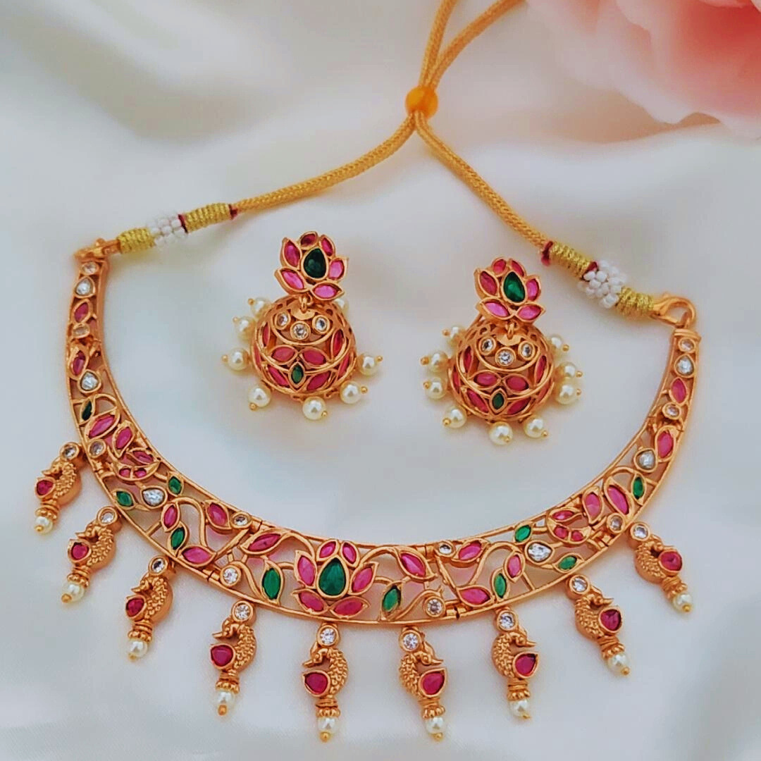 MULTICOLOR RATNA JEWELLERY SET