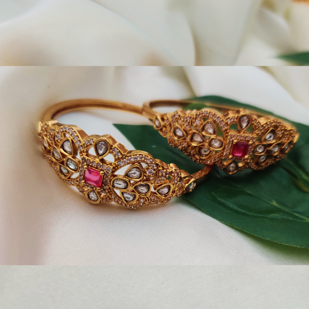 RUBY AMARJAA ZIRCONIA BANGLES