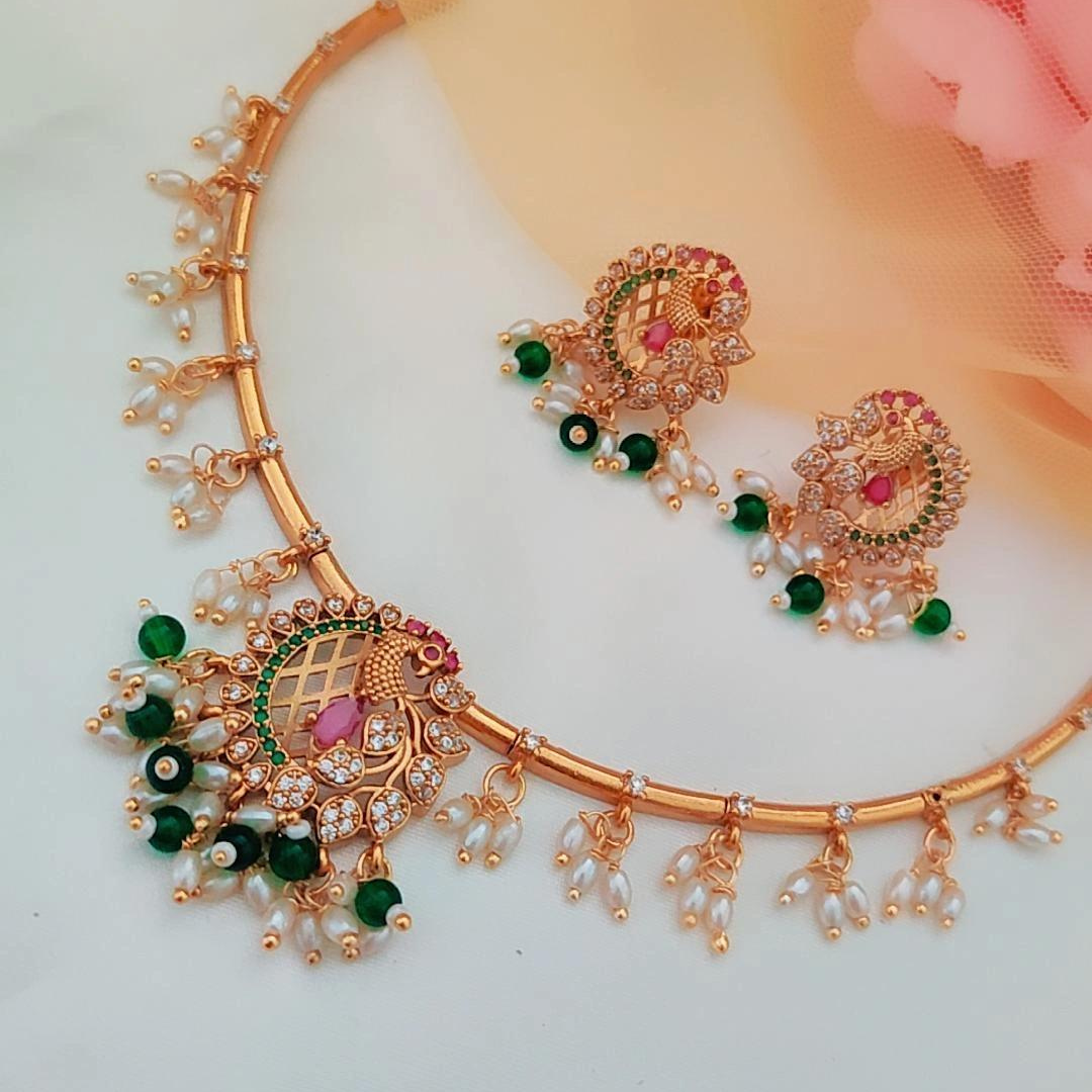 MULTICOLOR PRISHA TEMPLE JEWELLERY SET