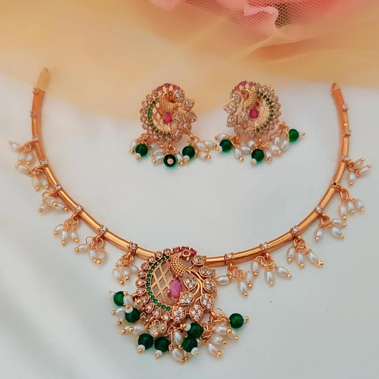 MULTICOLOR PRISHA TEMPLE JEWELLERY SET