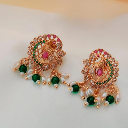 MULTICOLOR PRISHA TEMPLE JEWELLERY SET