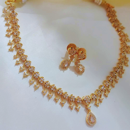 GOLDEN JANITA ZIRCONIA JEWELLERY SET