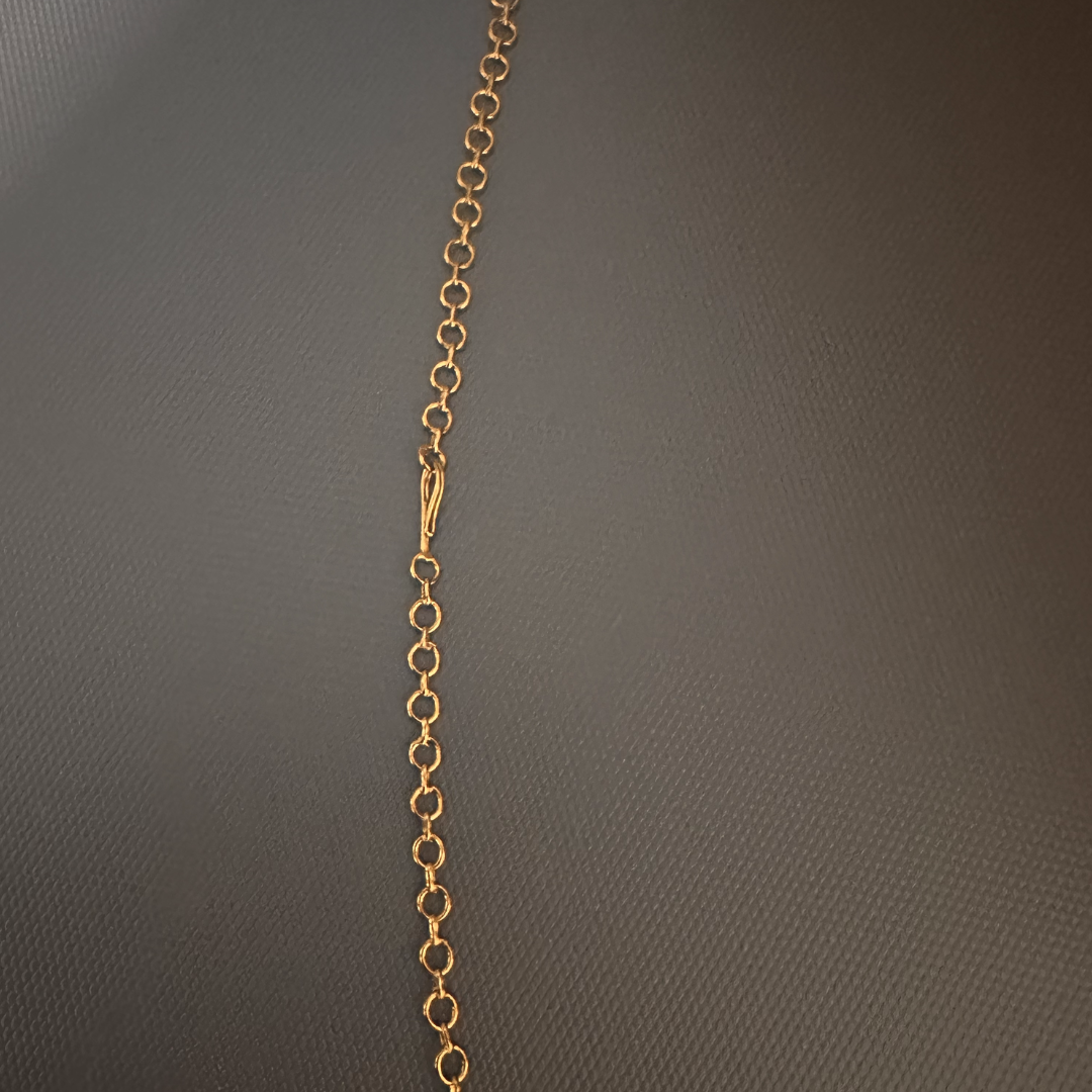 GOLD PLATED NECKLACE BACK CHAIN