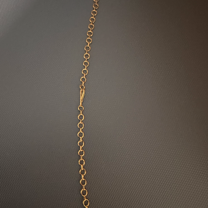 GOLD PLATED NECKLACE BACK CHAIN