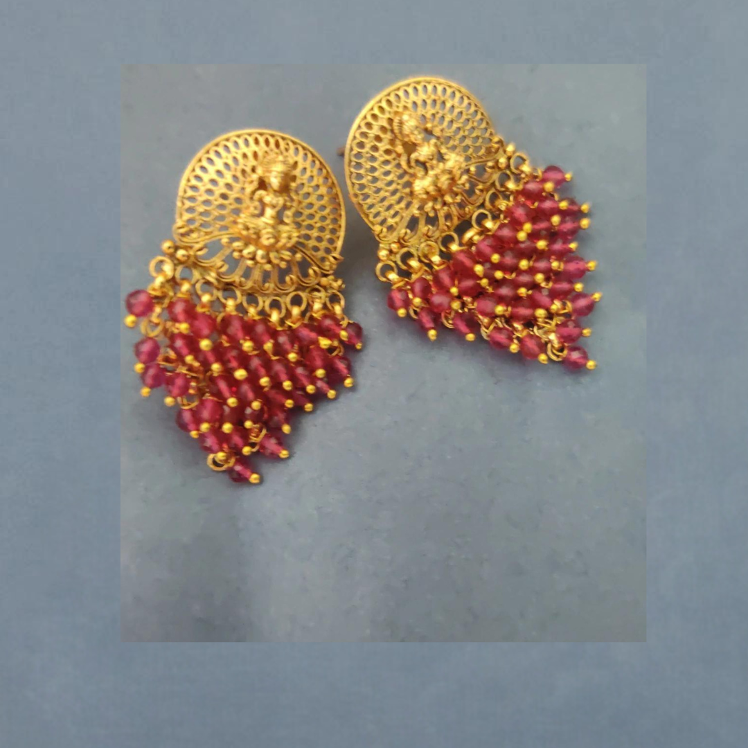 RUBY INIKA TEMPLE EARRINGS