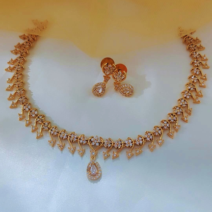 GOLDEN JANITA ZIRCONIA JEWELLERY SET