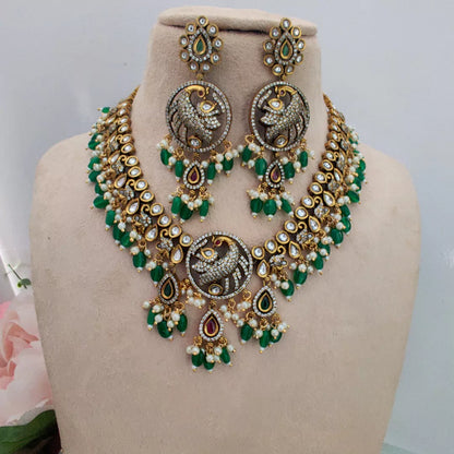 Antique Green Victorian Necklaces