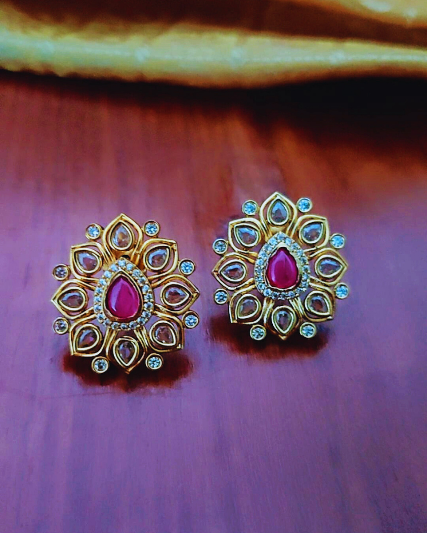 RUBY SIYA ZIRCONIA EARRINGS