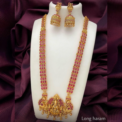 RUBY CHITTU TEMPLE JEWELLERY SET