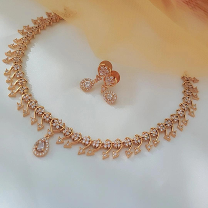 GOLDEN JANITA ZIRCONIA JEWELLERY SET