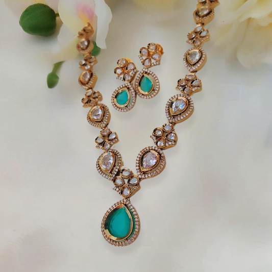 TURQUOISE EILA ZIRCONIA JEWELLERY SET