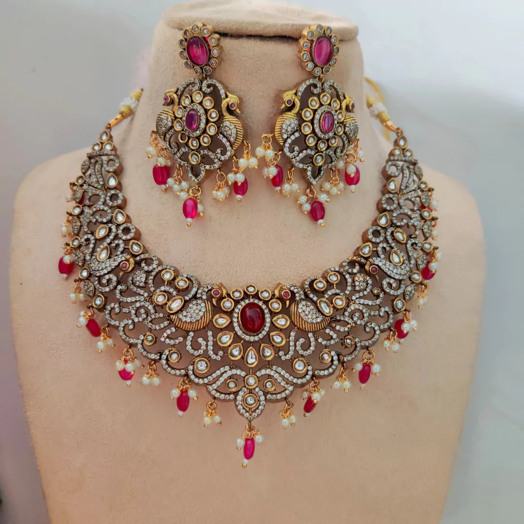 Antique Red Victorian Necklaces