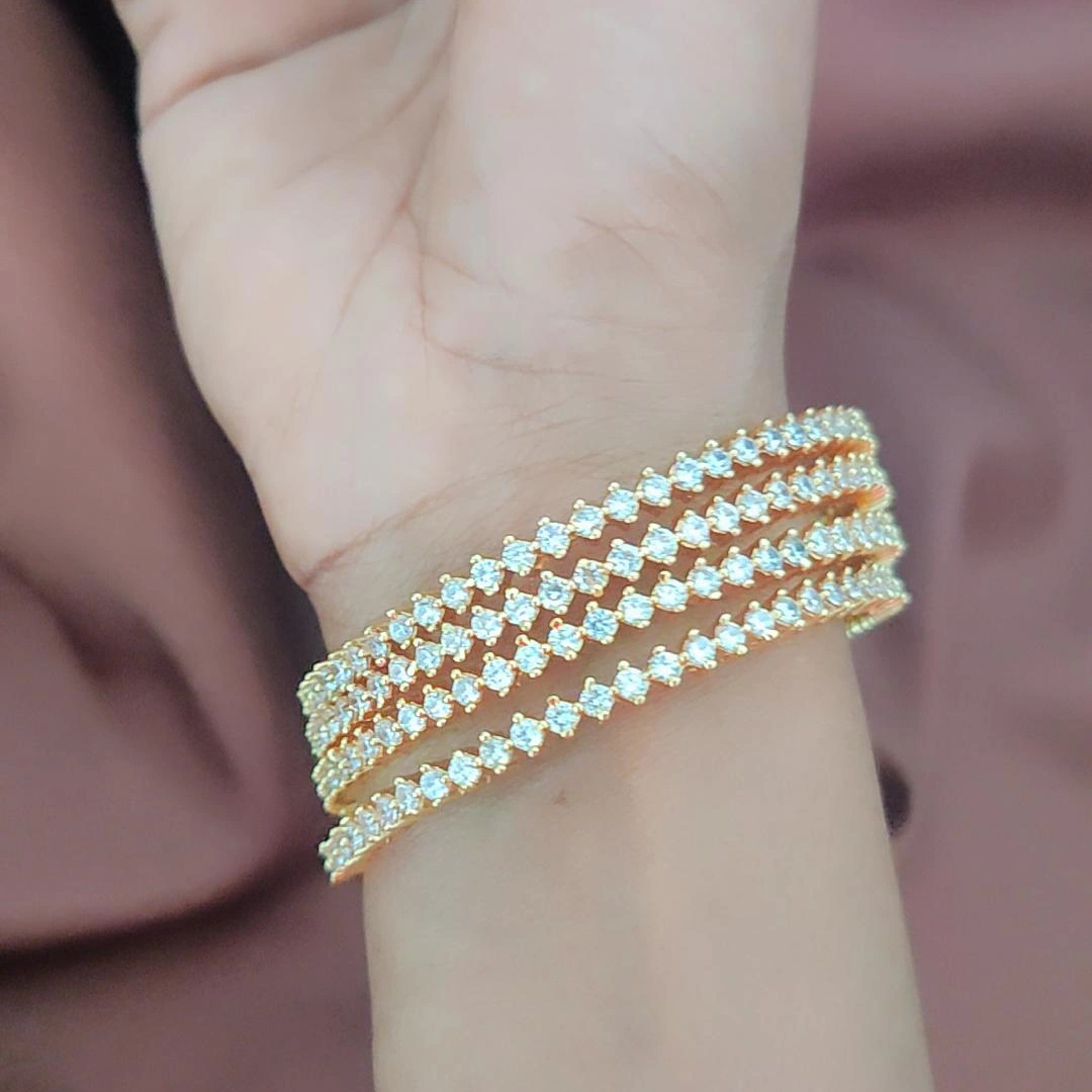 DIAMOND FINISH RIDHU BANGLES