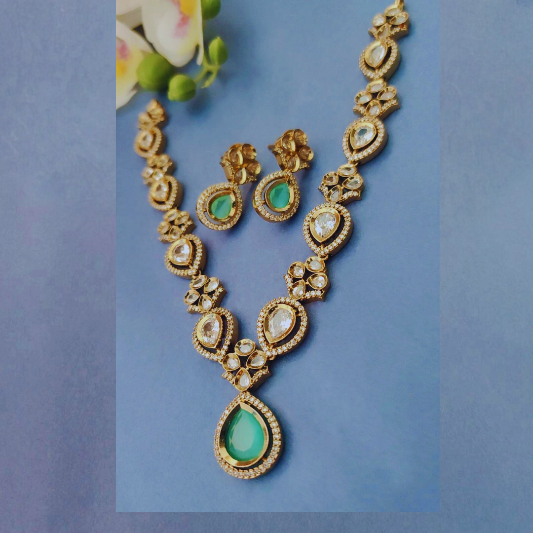 TURQUOISE EILA ZIRCONIA JEWELLERY SET