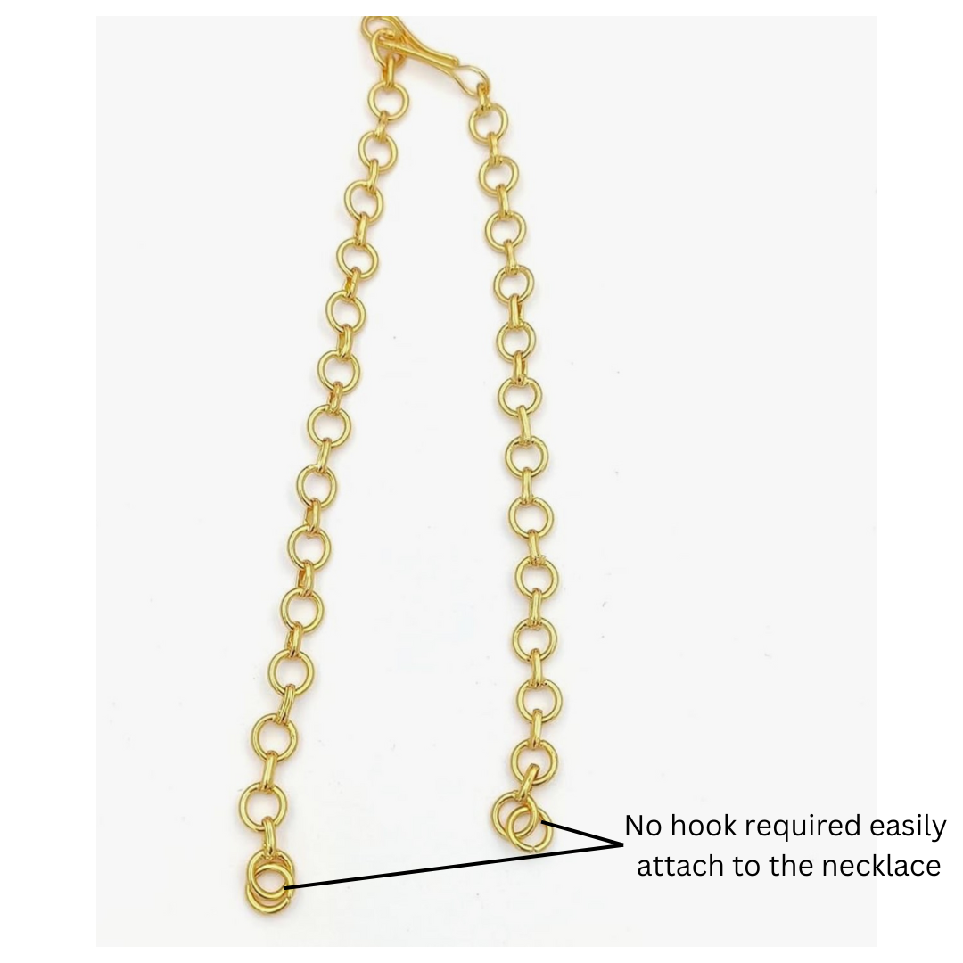 GOLD POLISH NECKLACE BACK CHAIN