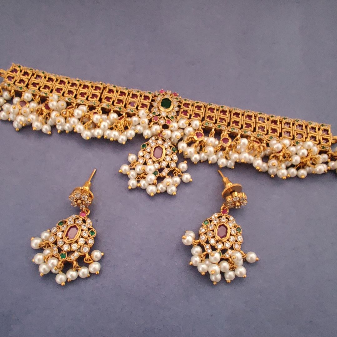 MULTICOLOR BANHI JEWELLERY SET