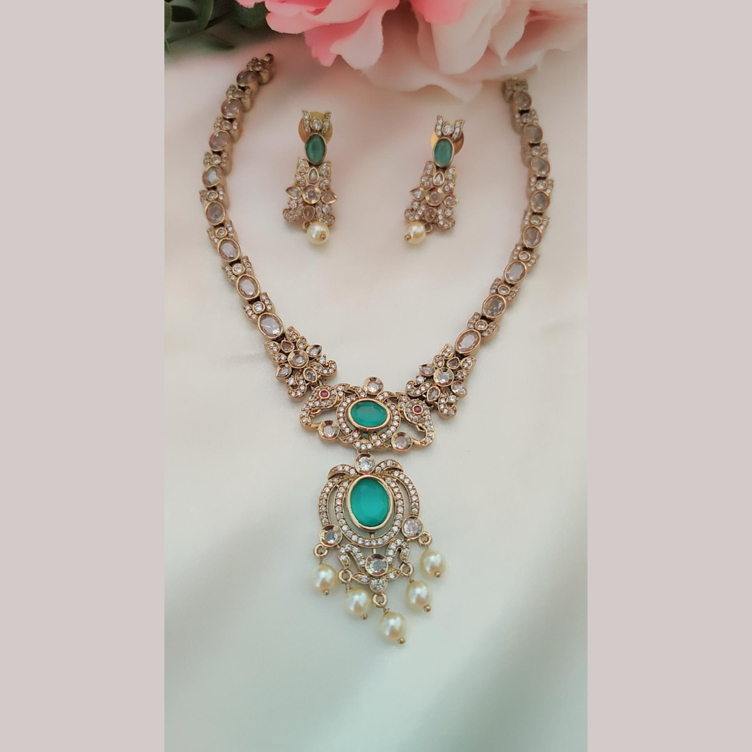 TURQUOISE HRADINI ZIRCONIA JEWELLERY SET