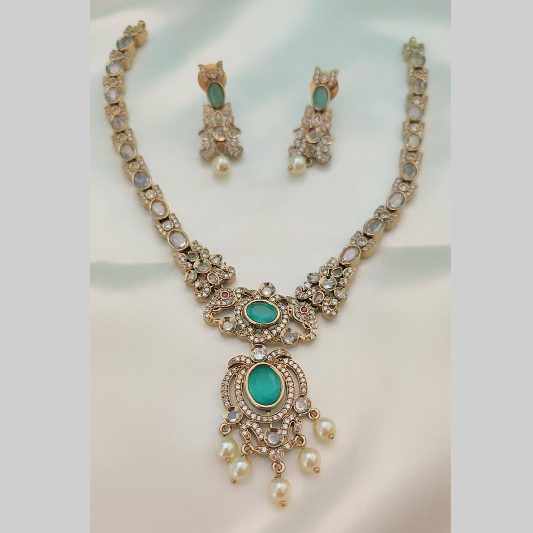 TURQUOISE HRADINI ZIRCONIA JEWELLERY SET