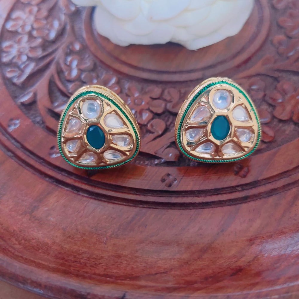 Green earrings for girls