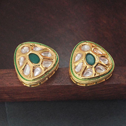 Green earrings for girls