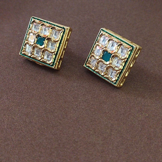 Green earrings for girls