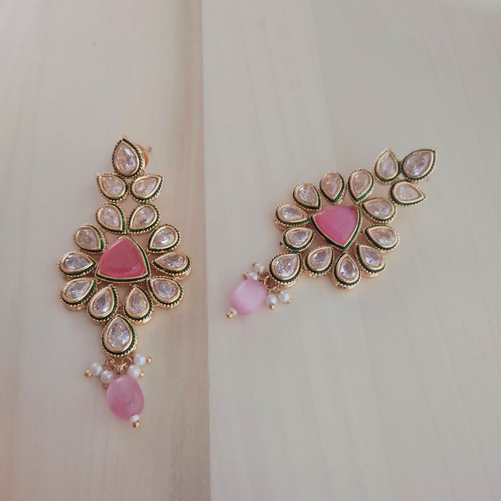 Pink earrings for girls