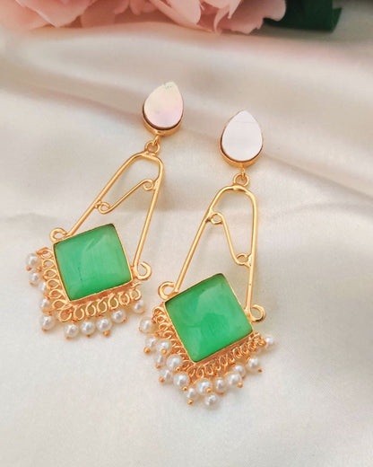 MINT AJITHA STONE EARRINGS