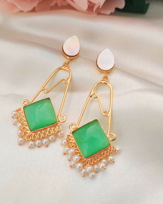 MINT AJITHA STONE EARRINGS