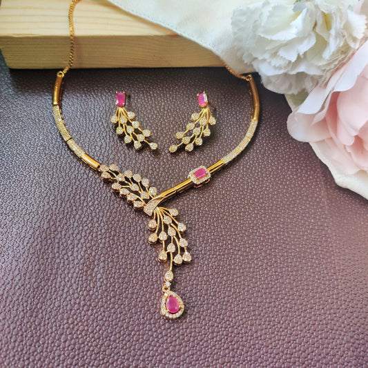 RUBY LAYA ZIRCONIA JEWELLERY SET