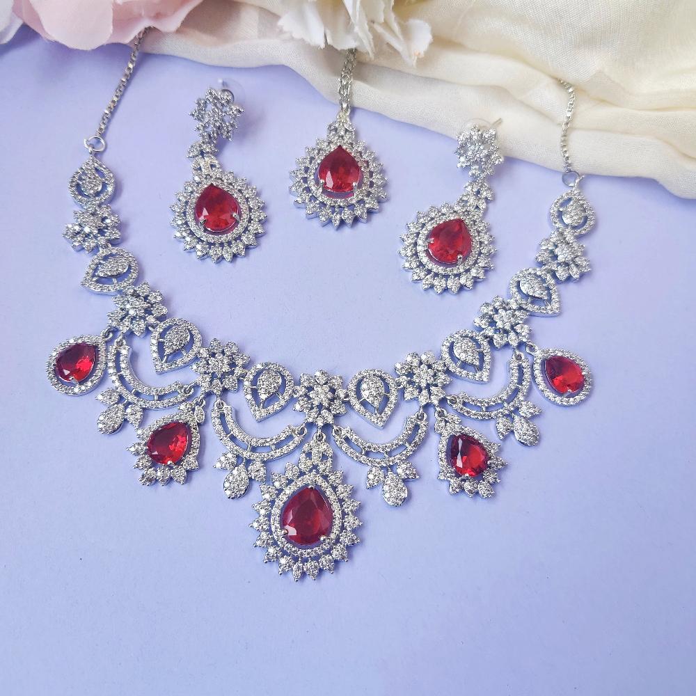 RUBY CINDY ZIRCONIA JEWELLERY SET