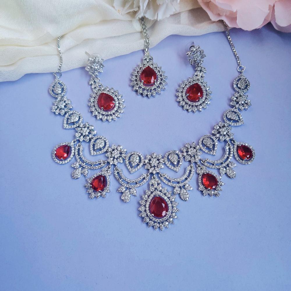 RUBY CINDY ZIRCONIA JEWELLERY SET