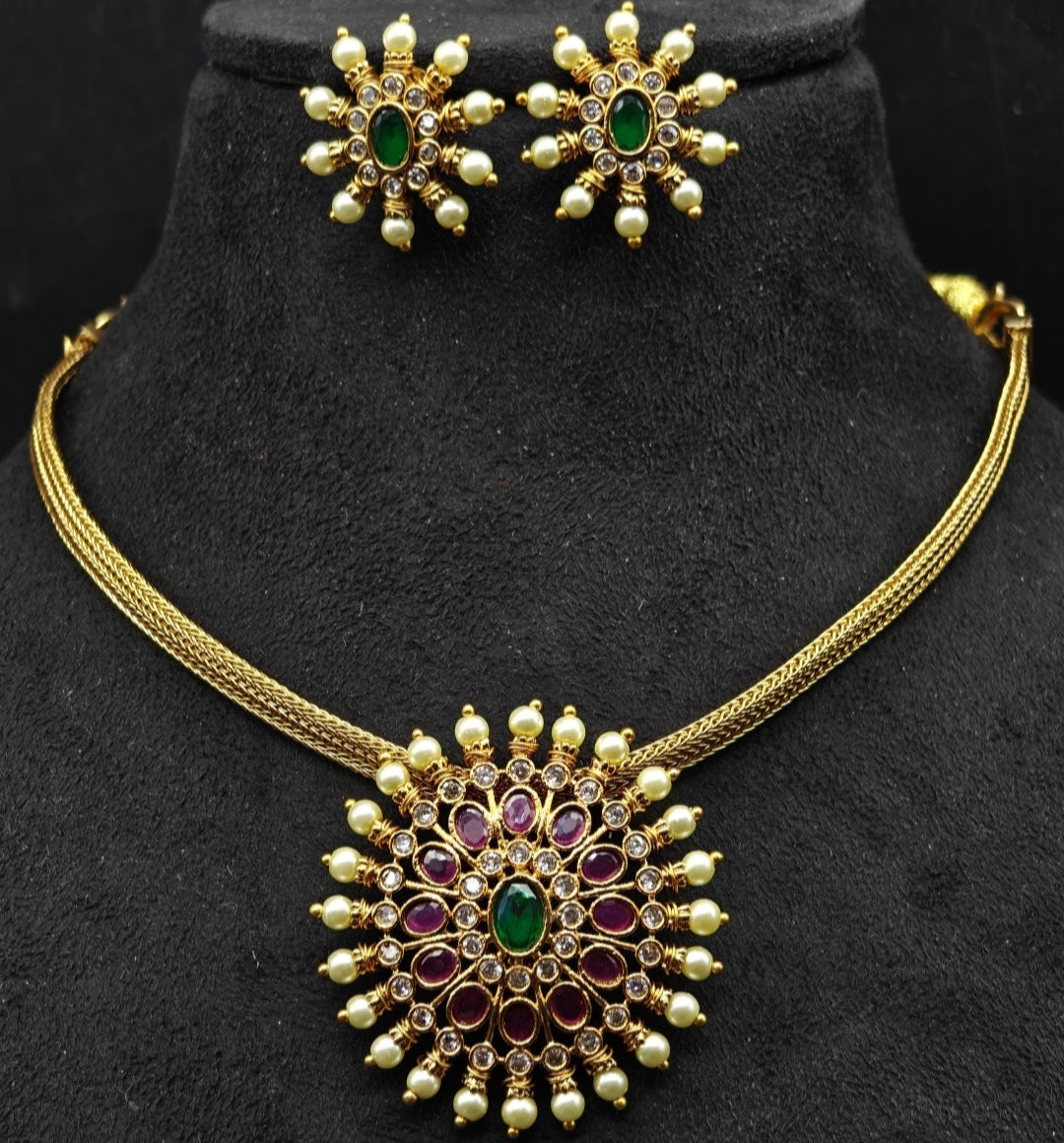 MULTICOLOR REHAL JEWELLERY SET