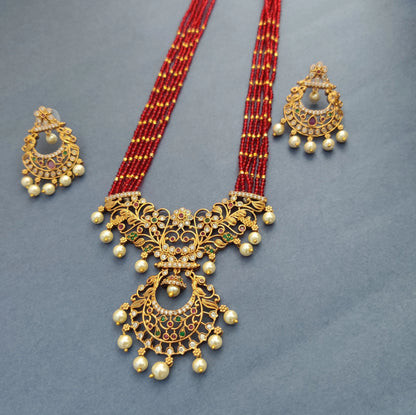 NEELA TEMPLE JEWELLERY SET