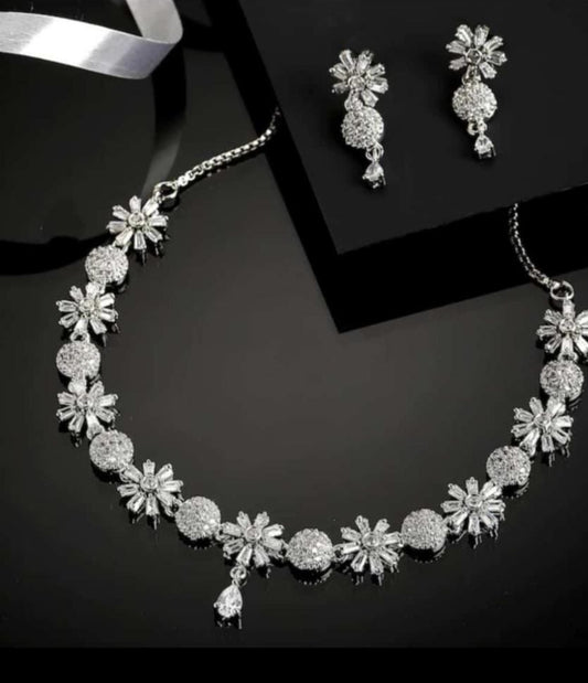 FATIMA AMERICAN DIAMOND JEWELLERY SET